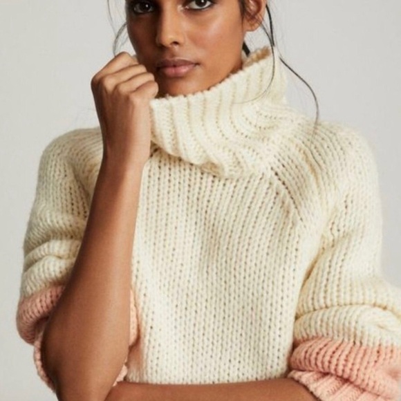 Reiss Hettie Chunky  Colorblock Sweater size S - Picture 2 of 6